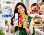 Home Cleaning & Safety Combo Pack | Toilet Cleaner, Kitchen Cleaner & Mini Fire Stop - Image 2